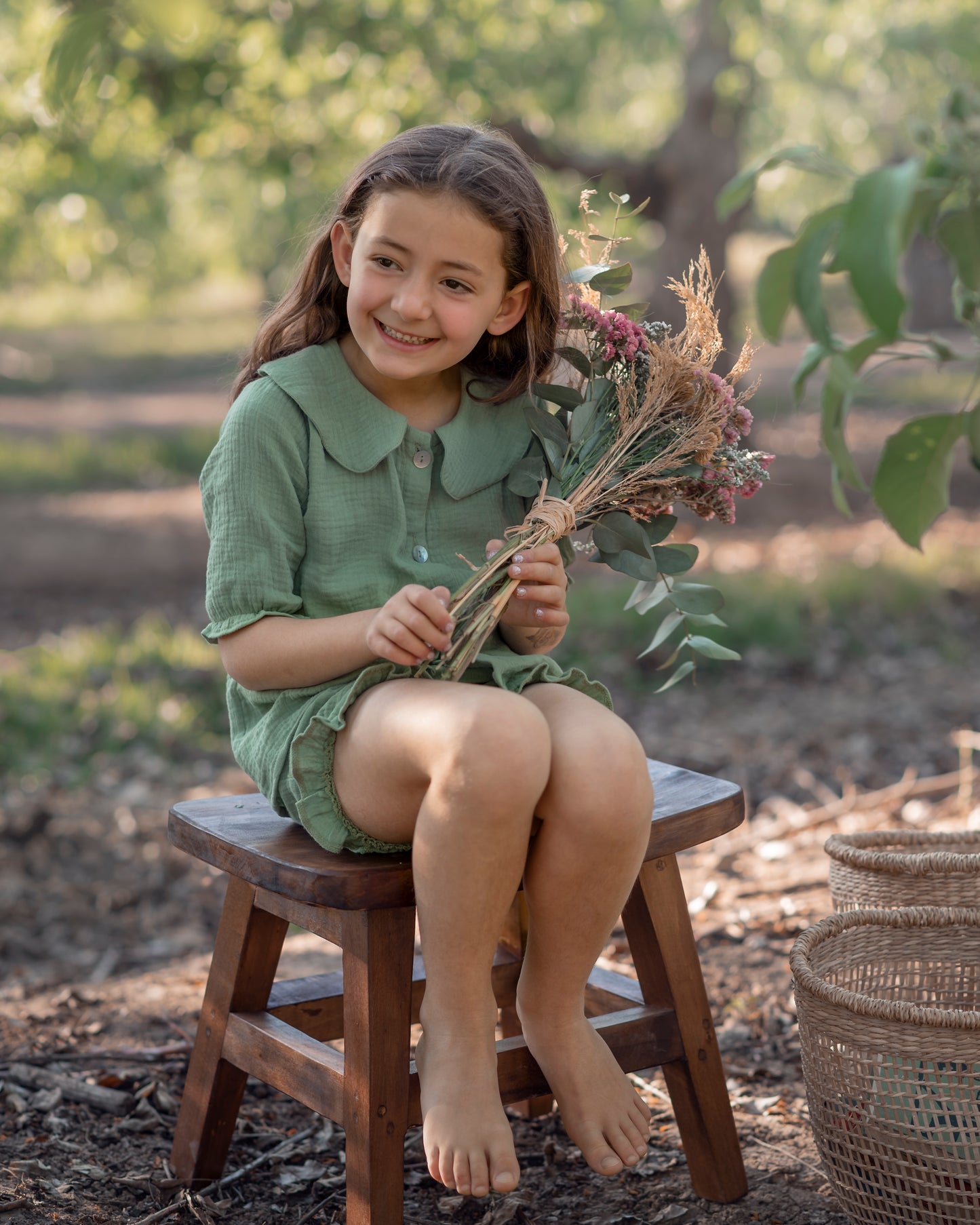 Conjunto oliva algodón
