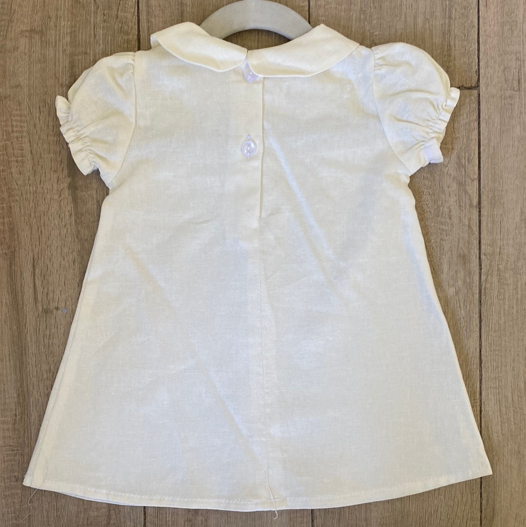 Vestido Dalia blanco invierno liso