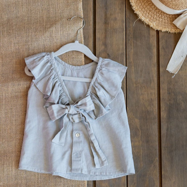 Blusa Bugambilia gris clara