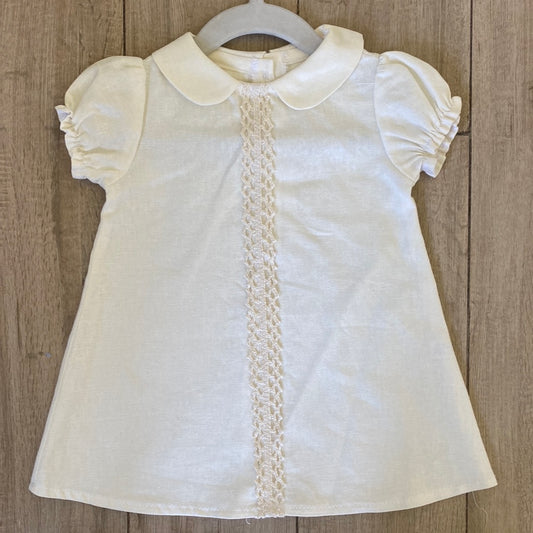 Vestido Dalia blanco invierno liso
