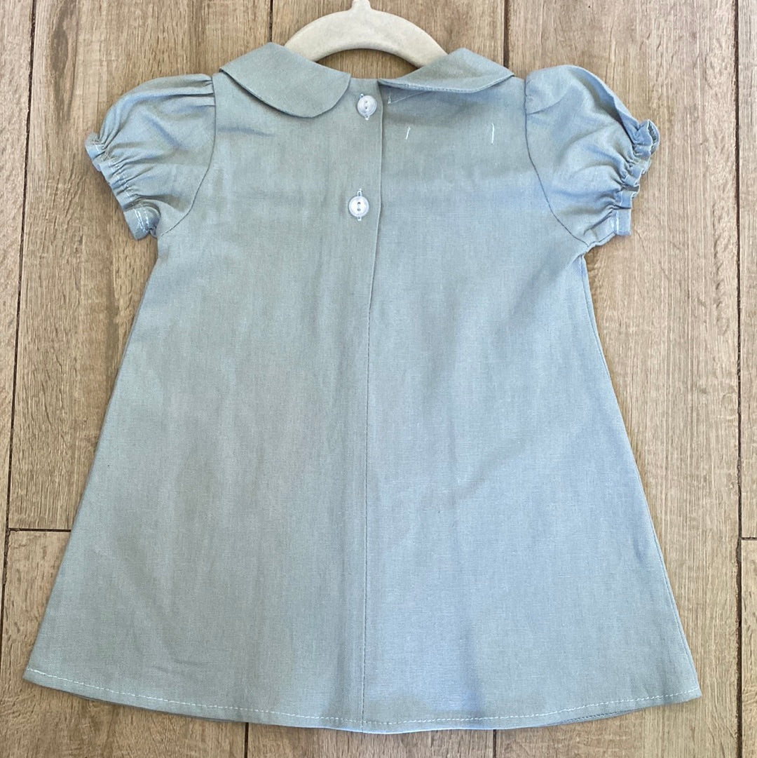 Vestido Dalia celeste liso